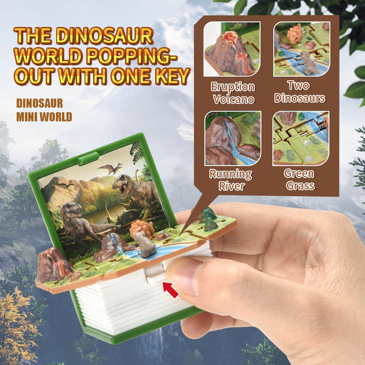 Skanto | 3D Dinosaur Mini nøkkelkjede leketøy