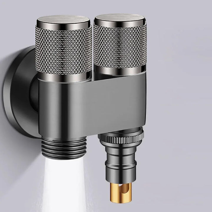 Dual Flow Pro – 2-i-1 Vegghane for toalett og vaskemaskin Skanto