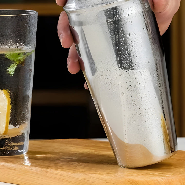 Cocktailshakersett i rustfritt stål – 10-delers premium bartendersett | Ideelt for blandede drinker og fester
