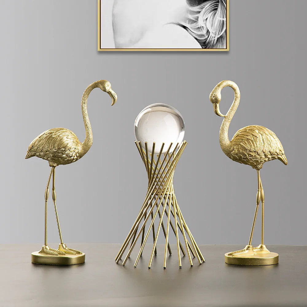 Flamora dekorativ flamingo figur – Eleganse og unik karakter for hjemmet Skanto