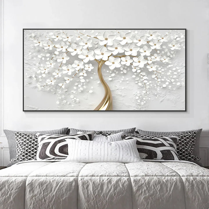 Abstract Floral Large Flower Petal Wood Wall Art Fine Art Canvas Prints Picture For Living Room Bedroom Lounge Art Decor | Skanto