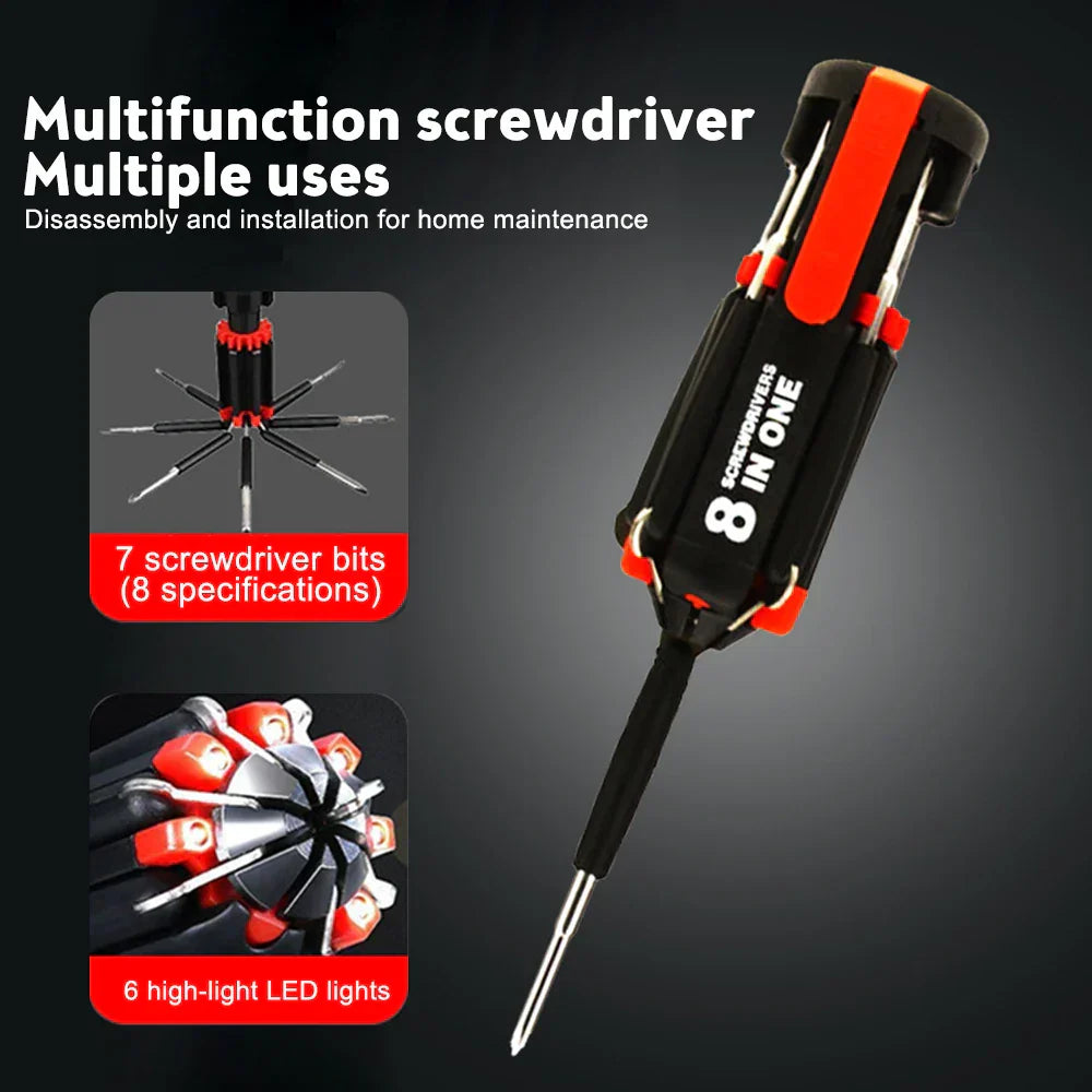 Bright Fix 8in1 LED Multi-Tool Screwdriver | Skanto