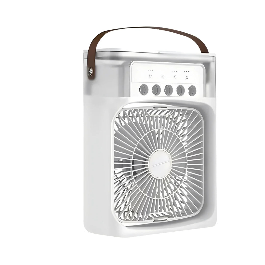 Bærbar 3-i-1 AirCooler med vifte, klimaanlegg og luftfukter - energieffektiv, 7-fargers LED-belysning | Skanto