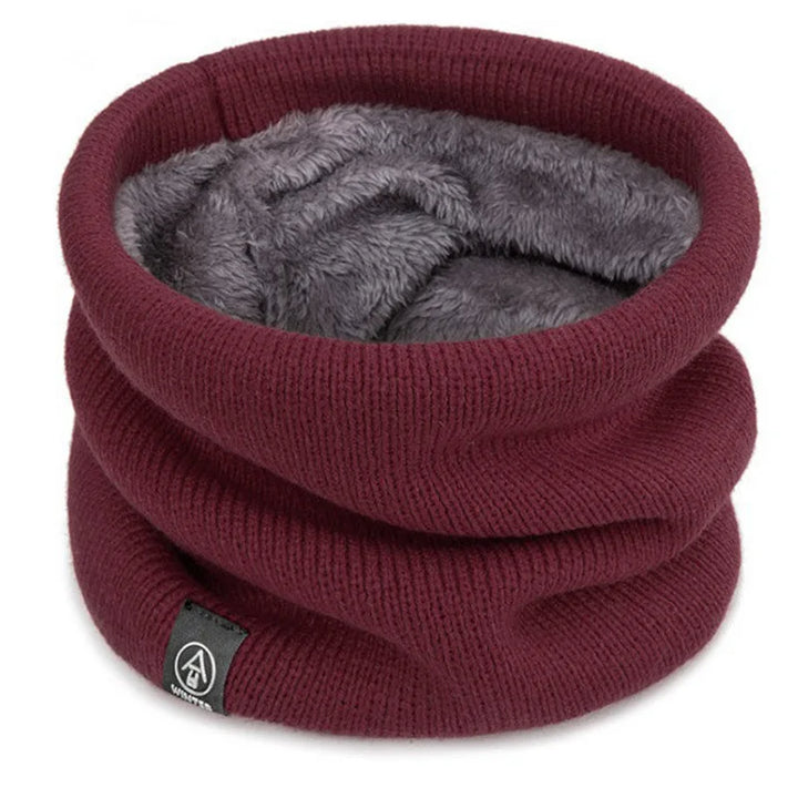 Skanto | ThermoKnit Pro | Varmer strikket skjerf med fleecefôr | Vindbestandig & Pustende | Justerbar multifunksjonell nakkebeskyttelse for kvinner & menn