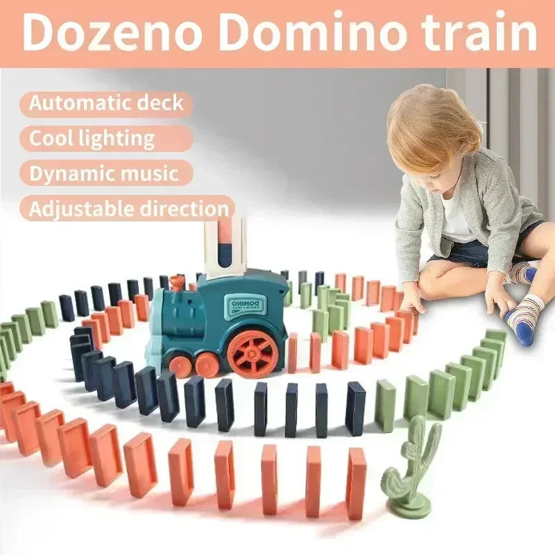 Skanto | Barn Automatisk Legging Domino Tog