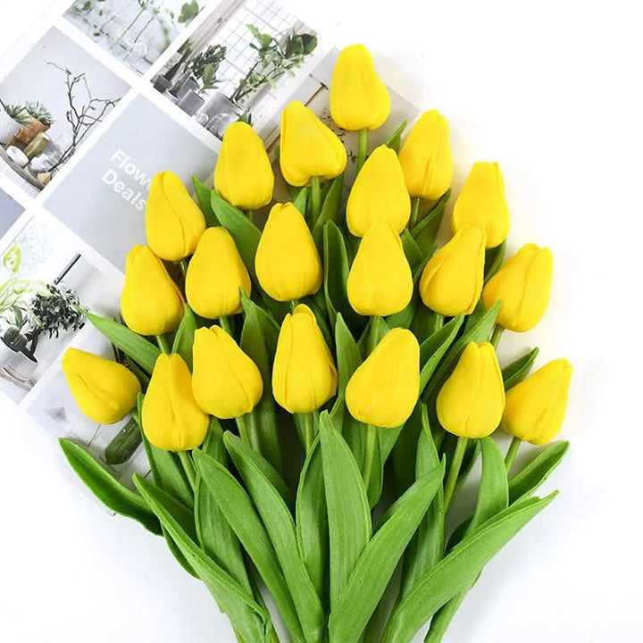 Skanto | Kunstig Tulipanbukett med Realistiske Livaktige Blomster