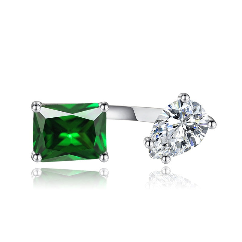 Skanto | Vann Dråpe Zircon Chic Justerbar Ring
