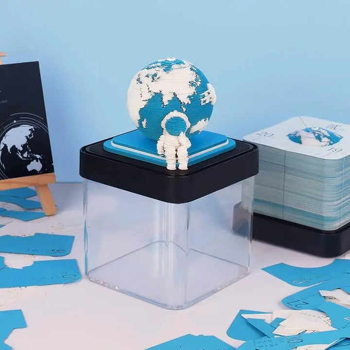 3D Earth Wanderer Kalender Memo Pad | Skanto