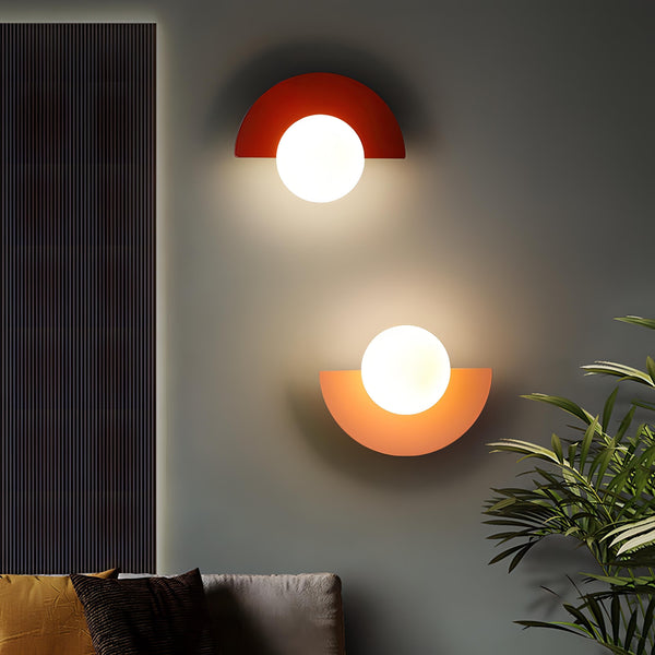 Skanto | Semi-sirkulær Vegglampe i Skandinavisk Stil Minimalisme og Varm Lys