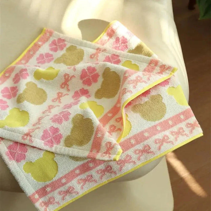 Søt liten bjørneserie bomullshåndkle kolleksjon | Skanto