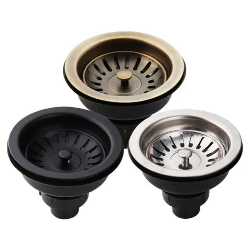 AquaGuard Rustfritt Stål Vaskestrainer med Luktfilter – Pop-Up Stopper & Anti-Blocking Kurv Skanto