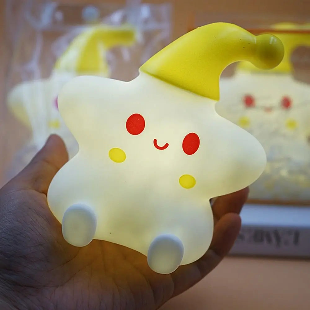 Skanto | Glad Liten Stjerne LED Silikon Nattlampe