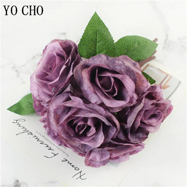 Skanto | Stor Peony Silke Blomsterbukett Sett