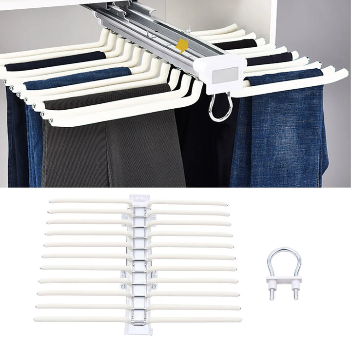 Smart Slide-Out Rail Cloth Organizer | Skanto