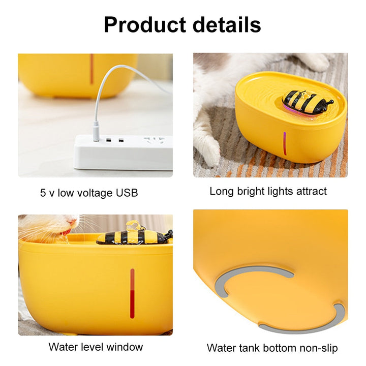 Skanto | Honey Flow Pet Automatisk Vannfontene