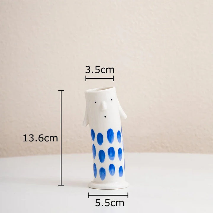 Lovely Cartoon Figures Keramikk vase | Skanto