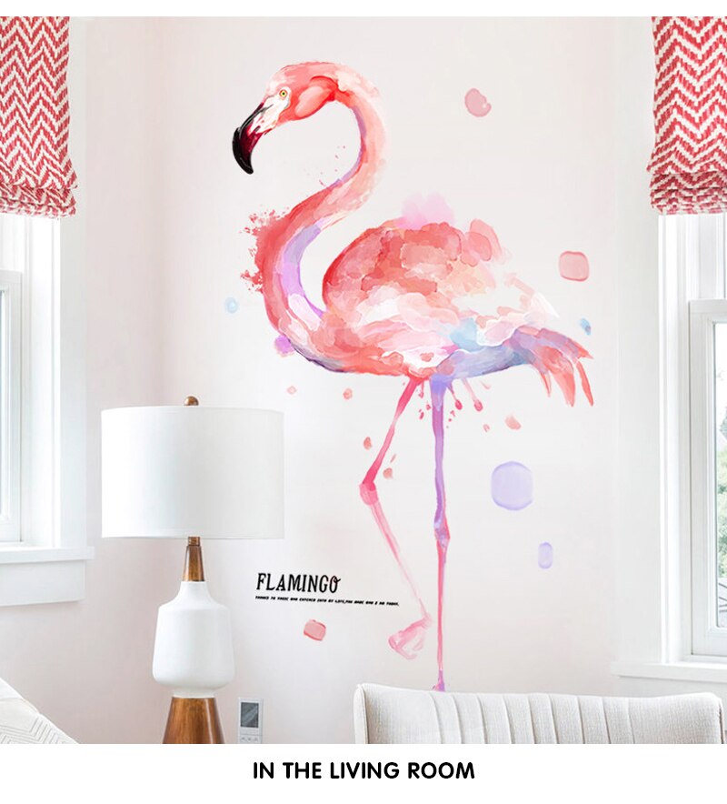 Skanto | Flamingo Vegg klistremerker for Barnerom Hjem