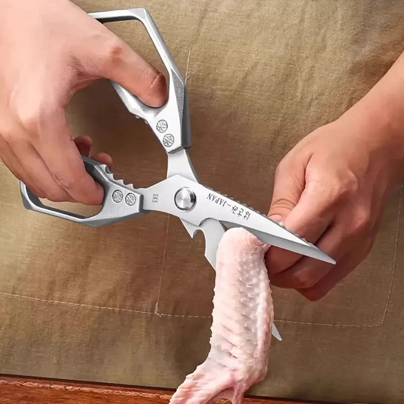 Skanto | Multifunksjonelle kjøkkensaks | Rustfritt stål SK5 | For kjøtt, fisk & grønnsaker | Ergonomisk håndtak