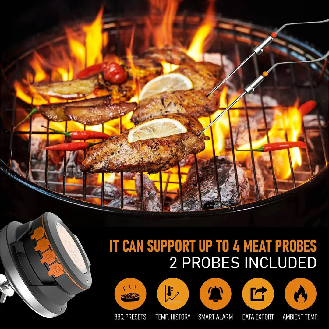 Skanto | TempMaster BBQ Termometer – App-kontrollert & Multi-sone kapabel