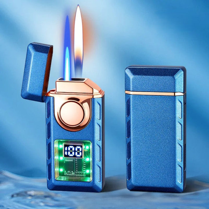 Stemmeaktivert USB Fargerik Dobbel Flamme Lighter | Skanto