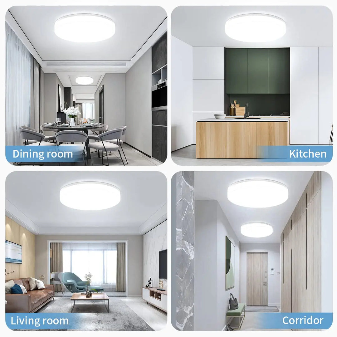 Skanto | IRALAN Ultra-tynn Rund LED Taklampe - Allsidig Belysning for Ethvert Rom, 18W til 48W Alternativer