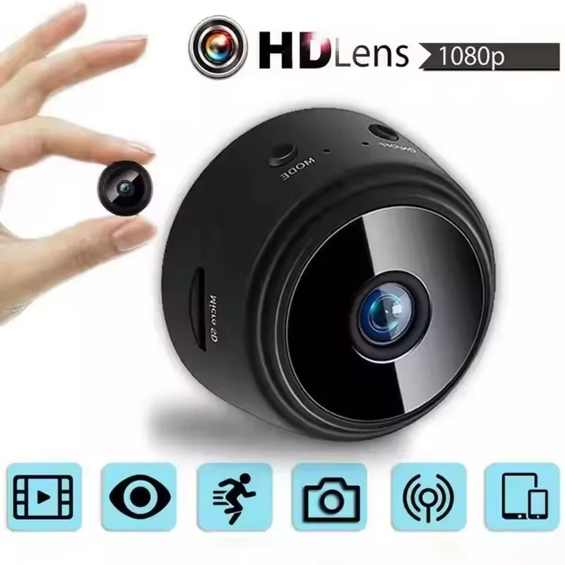 Skanto | Mini 1080p HD trådløst sikkerhetskamera med nattsyn og lyd