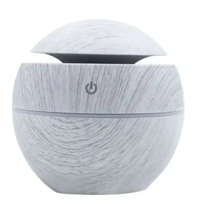 Skanto | AeroMist Luftfukter 130 ml | Hviskende stille <35 dB | USB-drift & LED-lys | Med aromaolje-funksjon