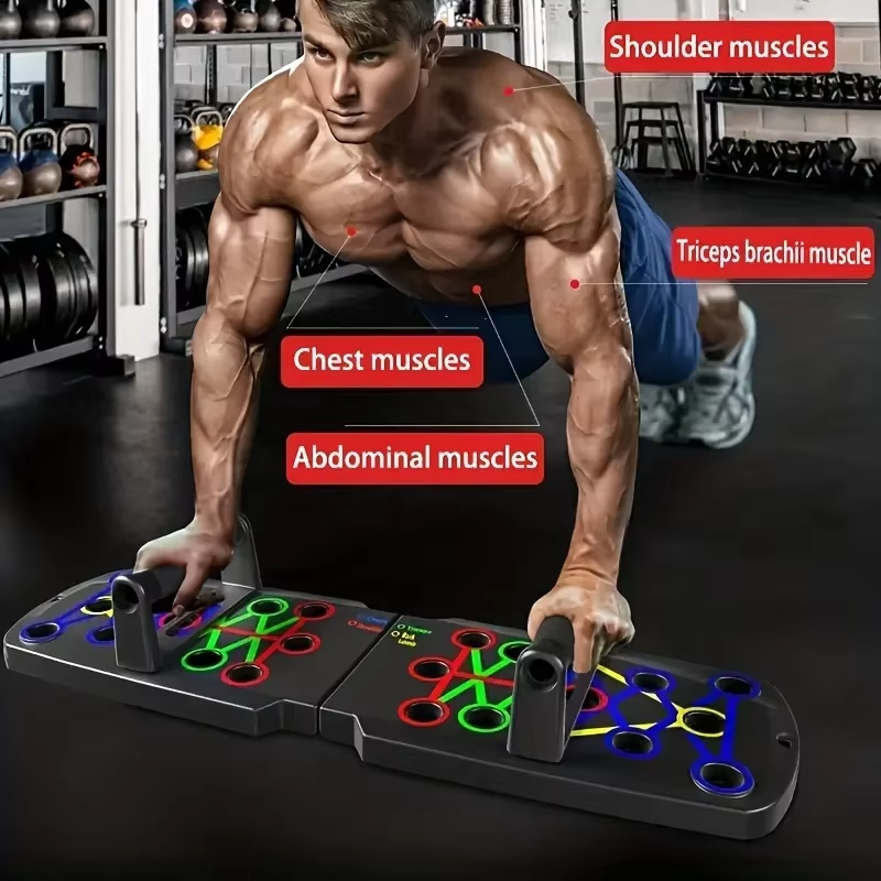 Skanto | Bærebar Sammenleggbar Push-Up Bord for Helkropp Styrketrening