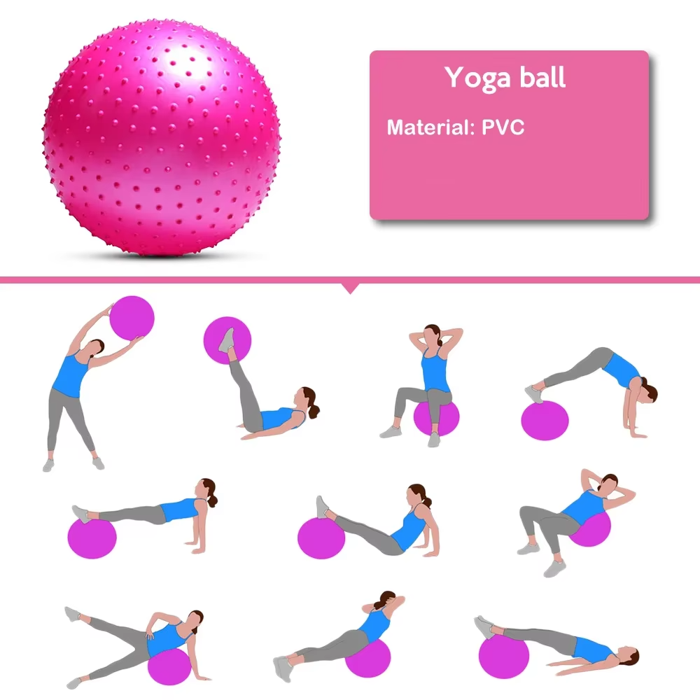 Skanto | PVC Treningsball for Hjemmegym og Pilates Stabilitetstrening