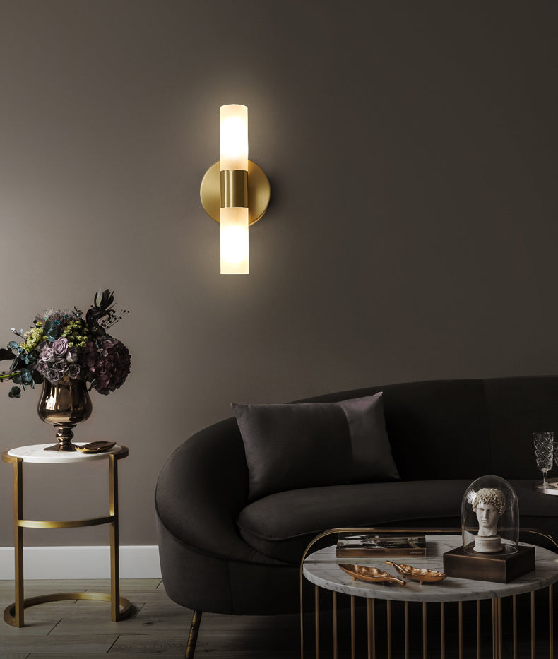 Skanto | EliteLume – Minimalistisk Gull Vegglampe med Energieffektiv LED