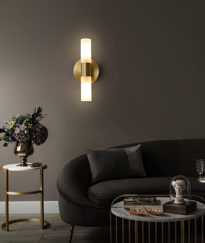 Skanto | EliteLume – Minimalistisk Gull Vegglampe med Energieffektiv LED
