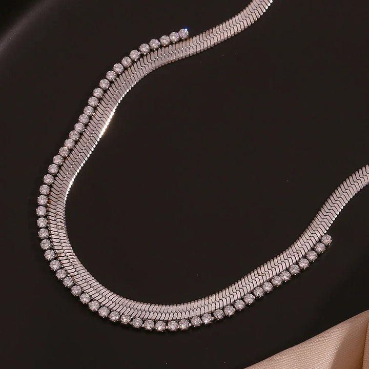 Skanto | Herringbone Diamond Dazzle Necklace