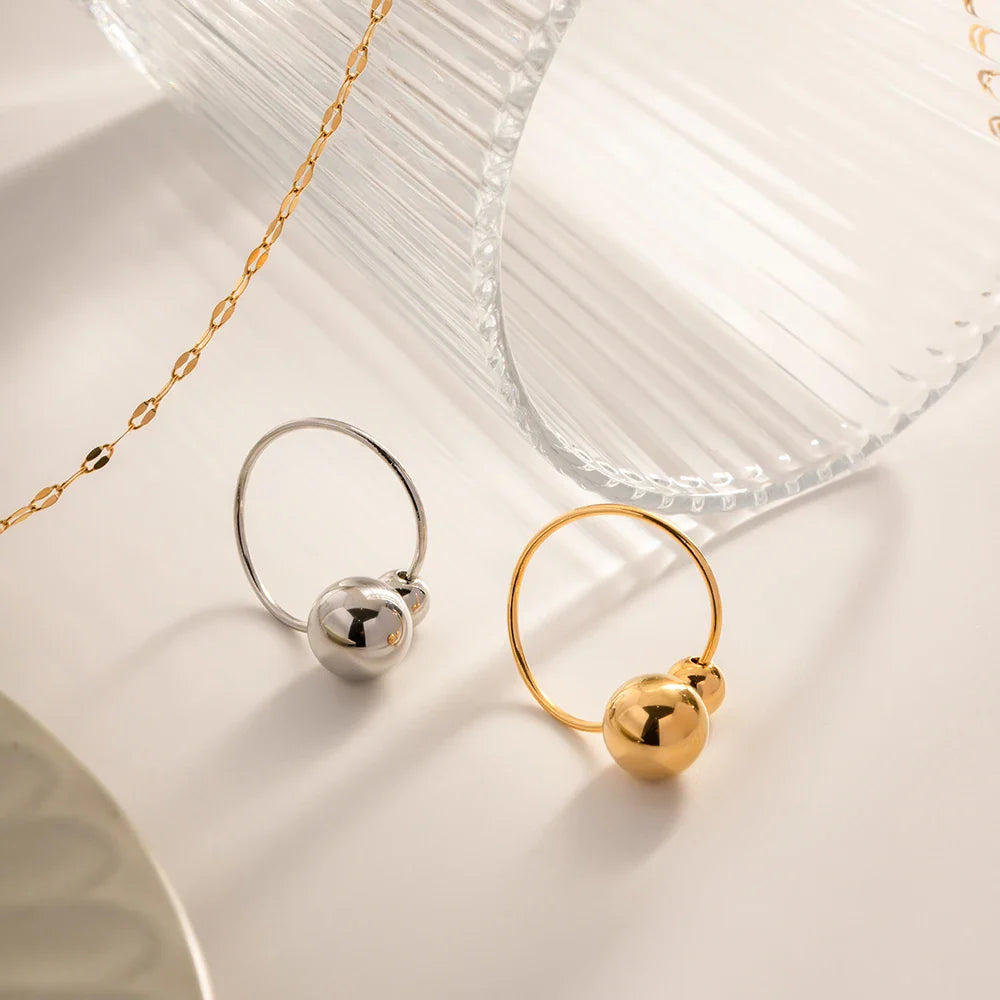 Skanto | 18k Bold To Kule Åpen Ring