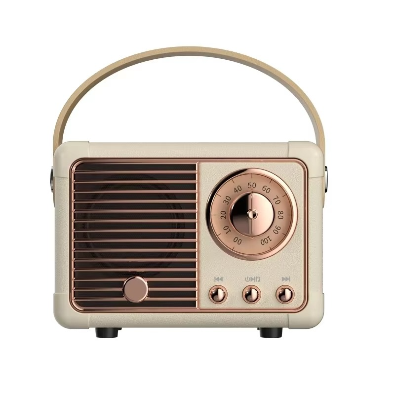 Skanto | Vintage-style trådløs Bluetooth-høyttaler med subwoofer