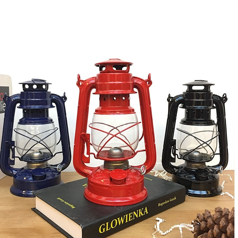 Nostalgisk Camping Side Utendørs Kerosene Lanterne Lampe | Skanto