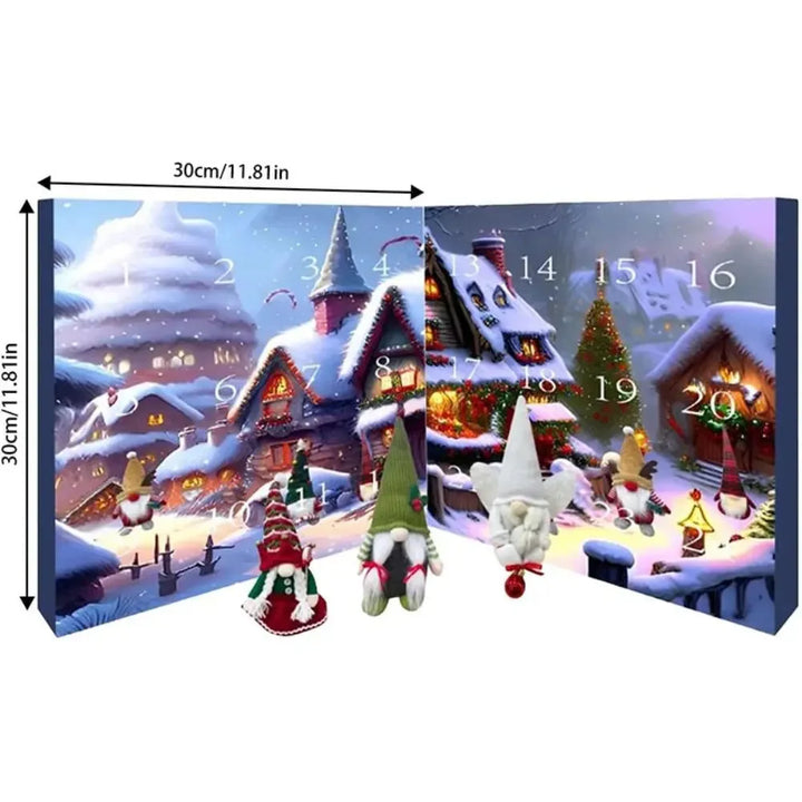 Skanto | WinterWichtel – Stoffer adventskalender med julegnom – 24 sekker