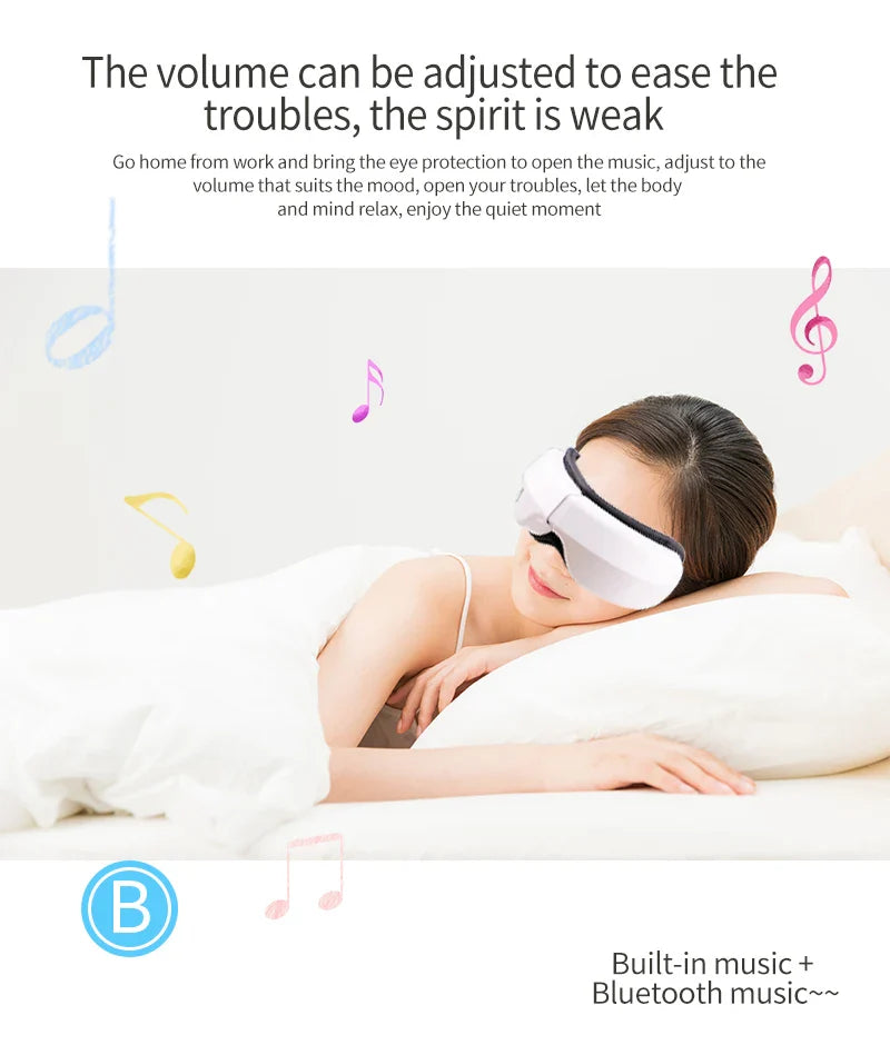 Skanto | Bluetooth Musikk Hot Compress Øyemassør