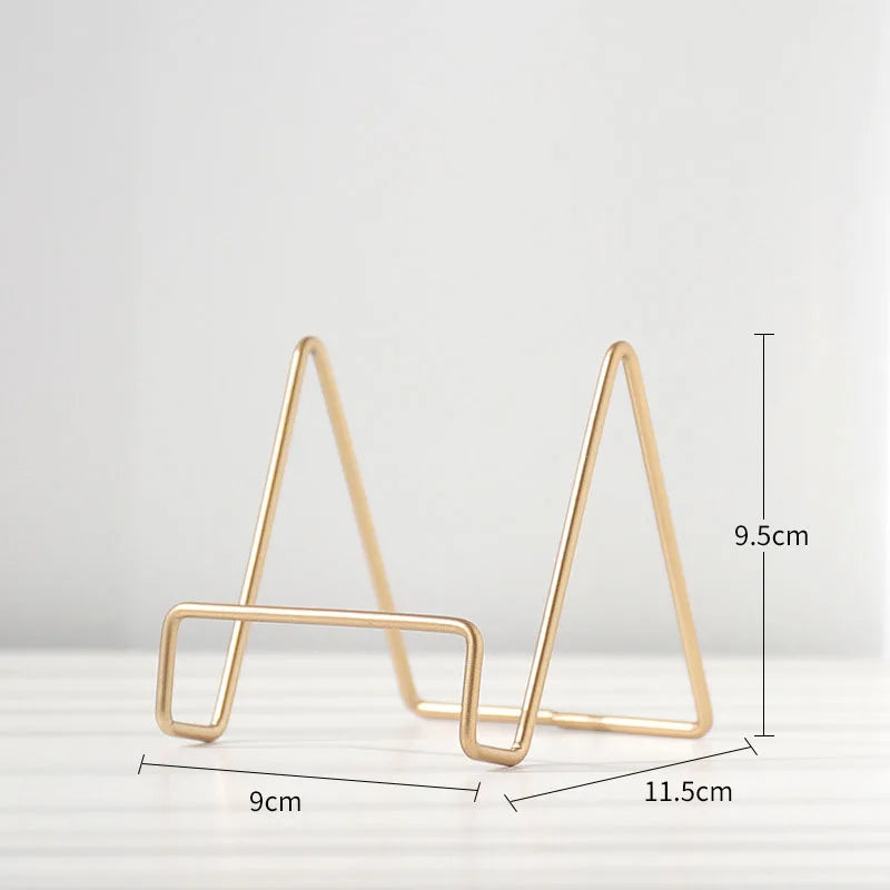 Skanto | Iron Art Multi-Use Display Stand: Allsidig magasin-, servise-, bilde- og fotobokoppbevaringsstativ for boligtilbehør
