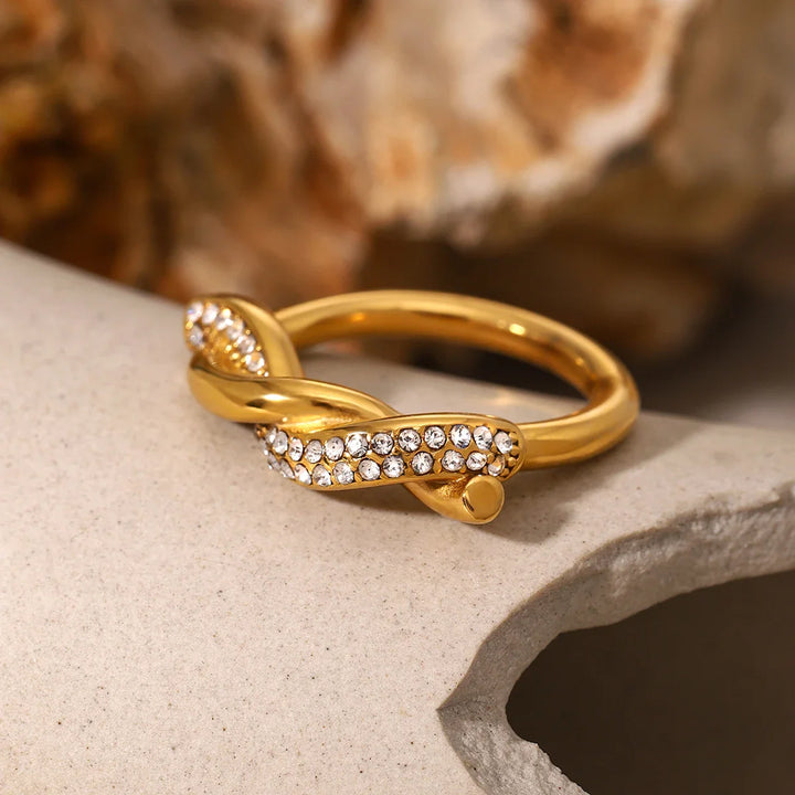 Skanto | Sammenflettet Diamant Accent Ring
