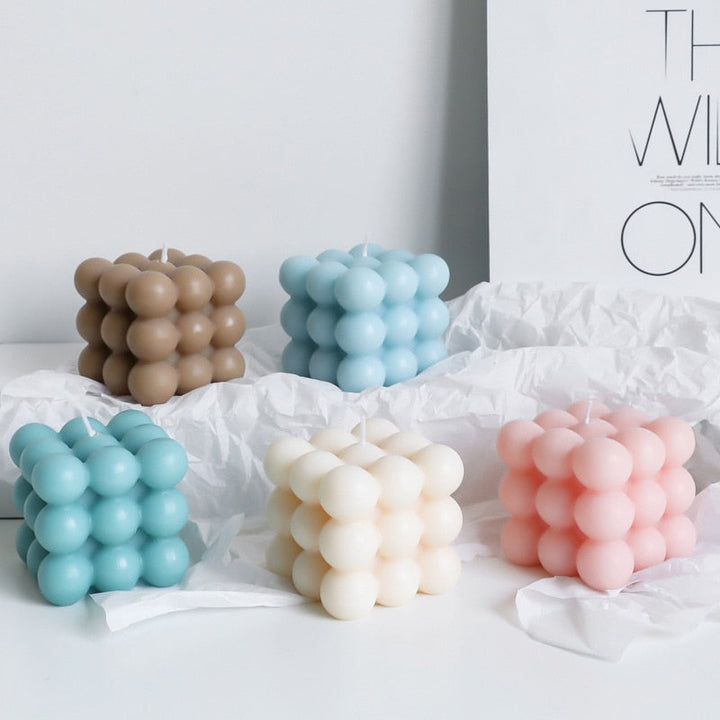 BubbleGlow Stearinlys - Trendy Stearinlys for Ditt Interiør Skanto