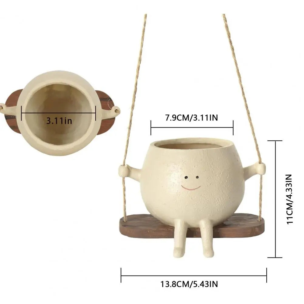 Swing Smiling Face Blomsterpotte | Skanto