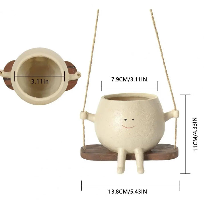 Swing Smiling Face Blomsterpotte | Skanto