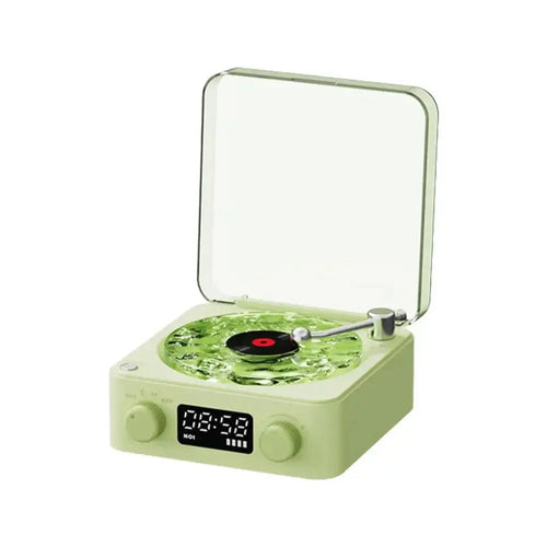 Bluetooth vinylspiller – retro stereo høyttaler med hvit støy & AUX