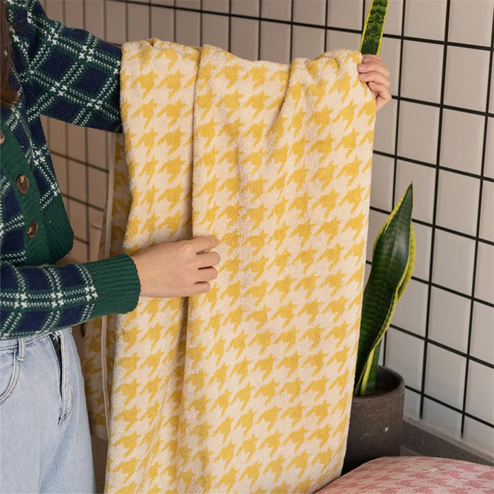 HoundLuxe Vintage Houndstooth Bomull Ansiktsklut Skanto