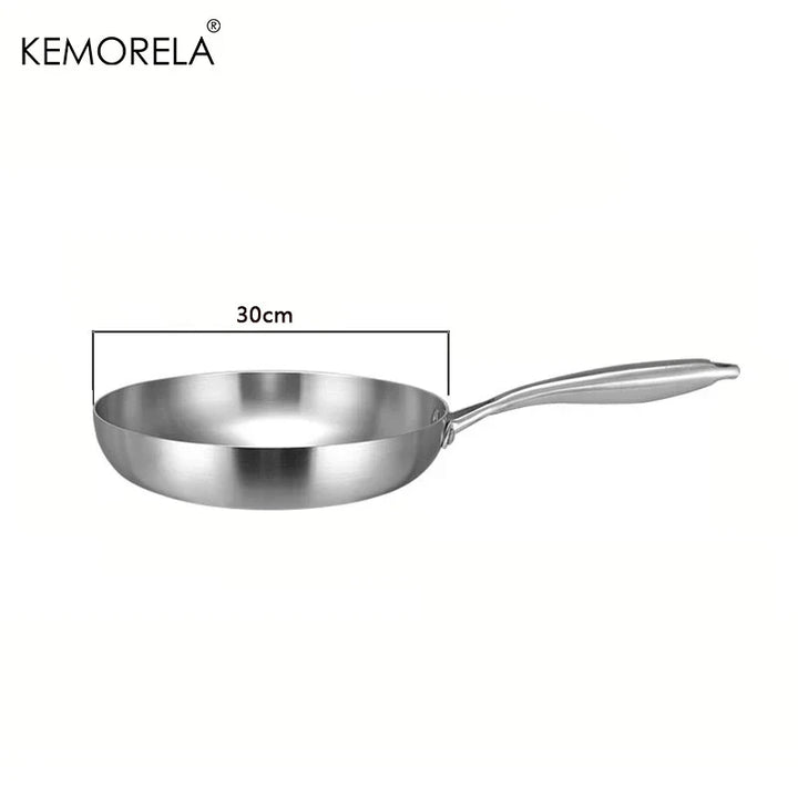 Skanto | Profesjonell Kjele-Panne - 304 Rustfritt Stål, 2MM tykk 5-lags Stål panne & Kjele