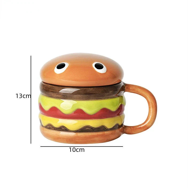 Skanto | Deilig Hamburger-Formet Keramisk Hamburger Kopp