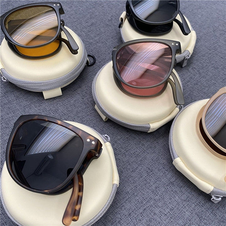 Skanto | Anti-UV Sammenleggbar Motefleks Klare Syn Sunglasses