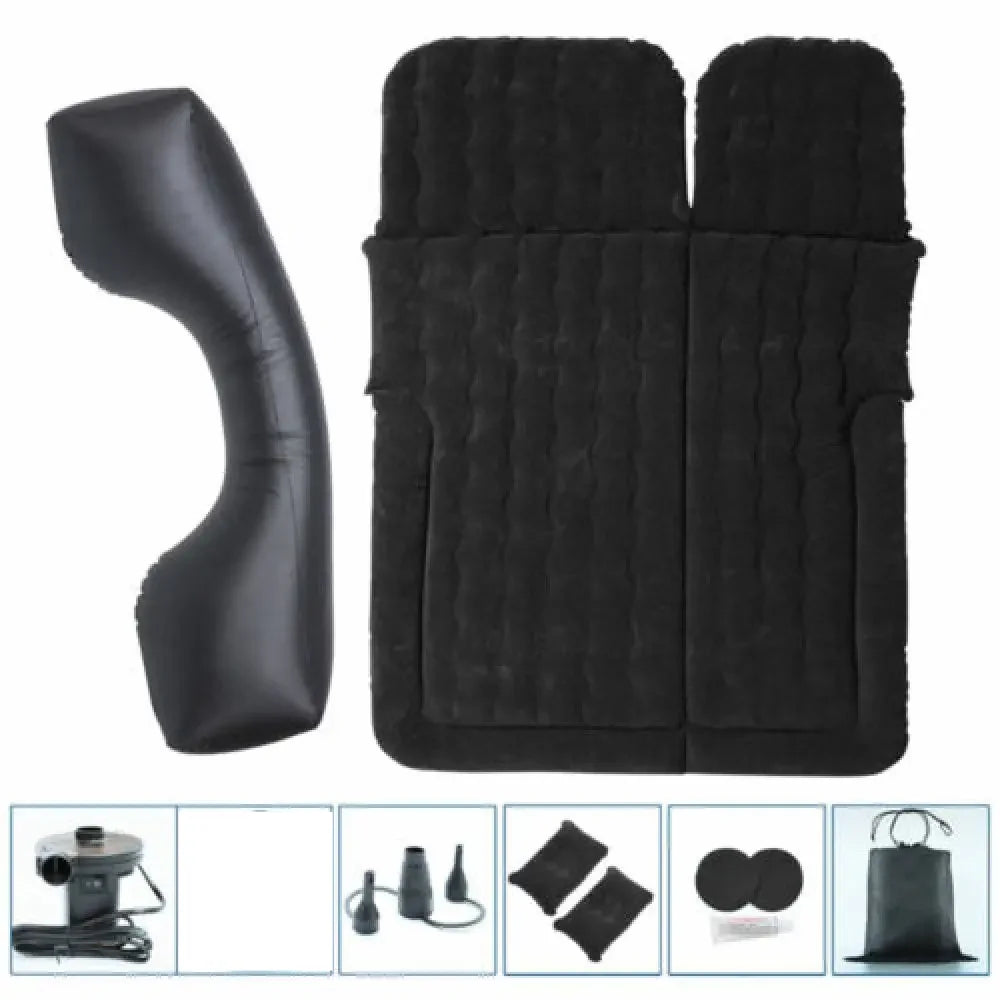 Norvo | Bærbar SUV Reiseluftmadrass pute - Oppblåsbar bilseng med 2 puter, campingmadrass for utendørs eventyr