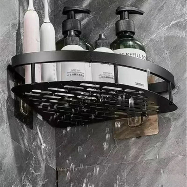 Skanto | No-Drill Aluminium Hjørneskap for Badet
