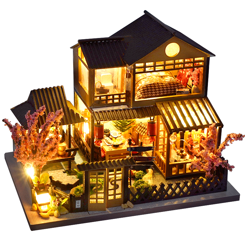 Miniatyr DIY Japanske Byggeleker Sett | Skanto